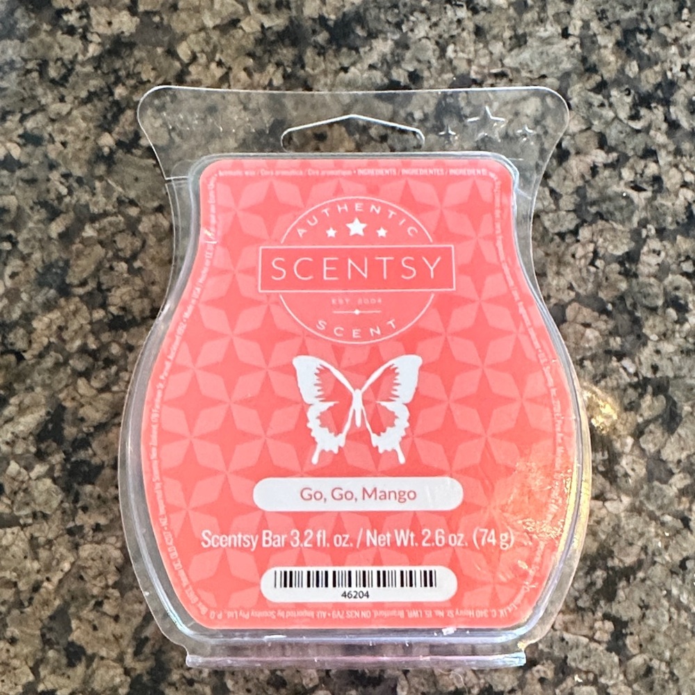 Scentsy Go, Go, Mango Scent Bar - Coral